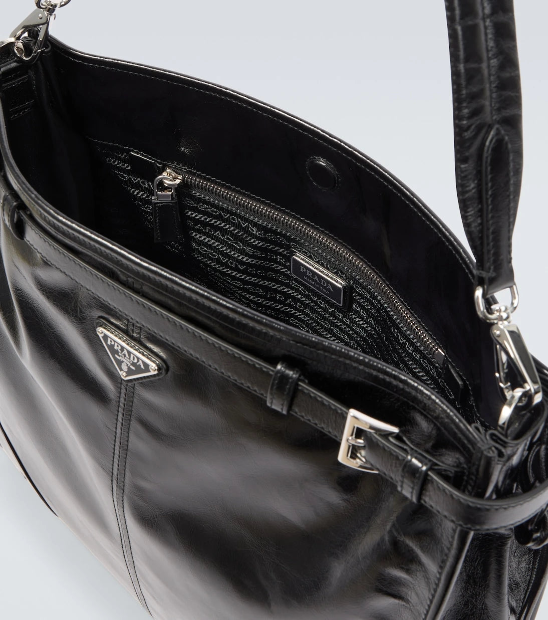 Prada - Prada Bonnie leather shoulder bag
