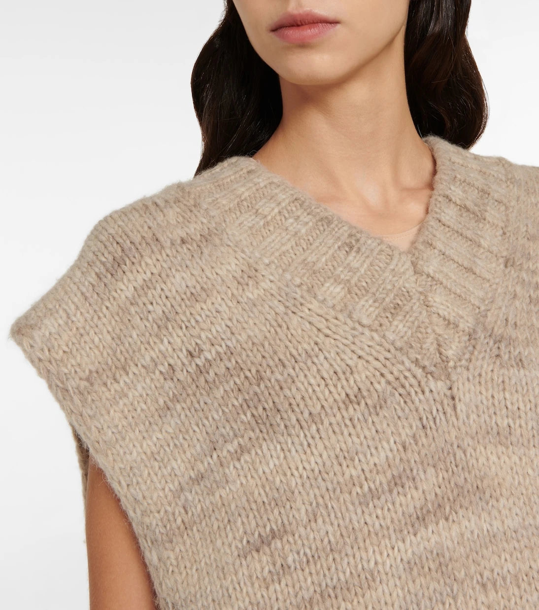 Maison Margiela - Alpaca, cotton, and wool sweater vest