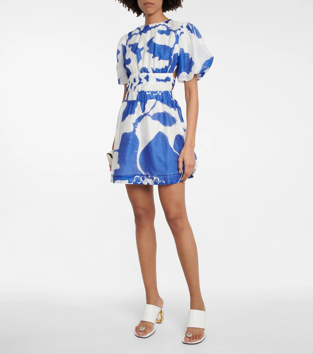 SIR - Vivi printed cotton and silk minidress