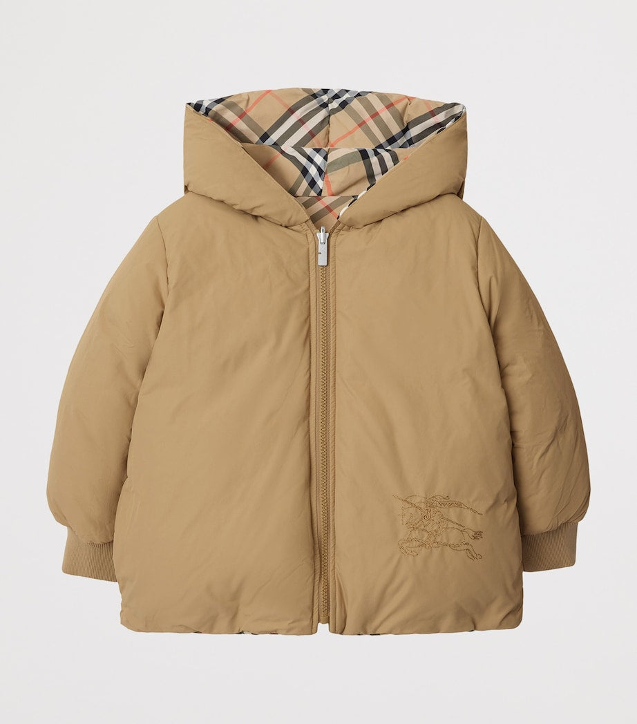 Burberry Kids Reversible Down Check Puffer Jacket (3-12 Years)