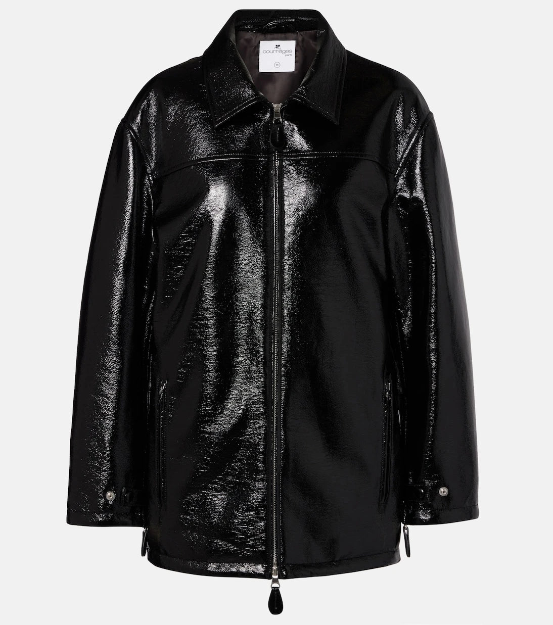Courrèges - Coated cotton-blend jacket