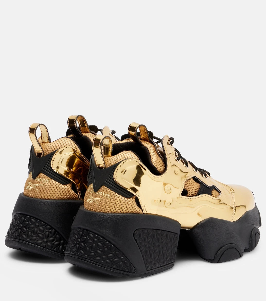 Noir Kei Ninomiya - x Reebok metallic-effect platform sneakers