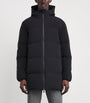 Black Down Hybrid Puffer Coat