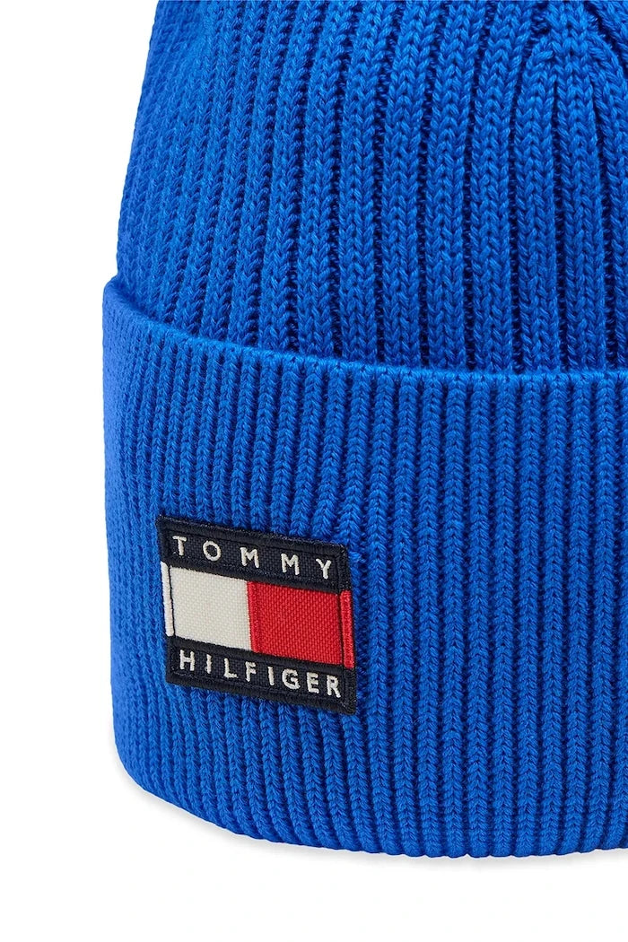 Tommy Hilfiger çocuk pamuk beanie şapka