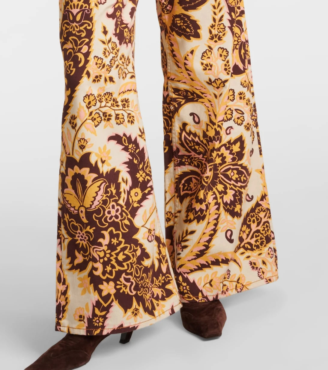 Etro - Floral high-rise wide-leg jeans