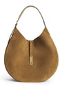Medium Suede ID Shoulder Bag