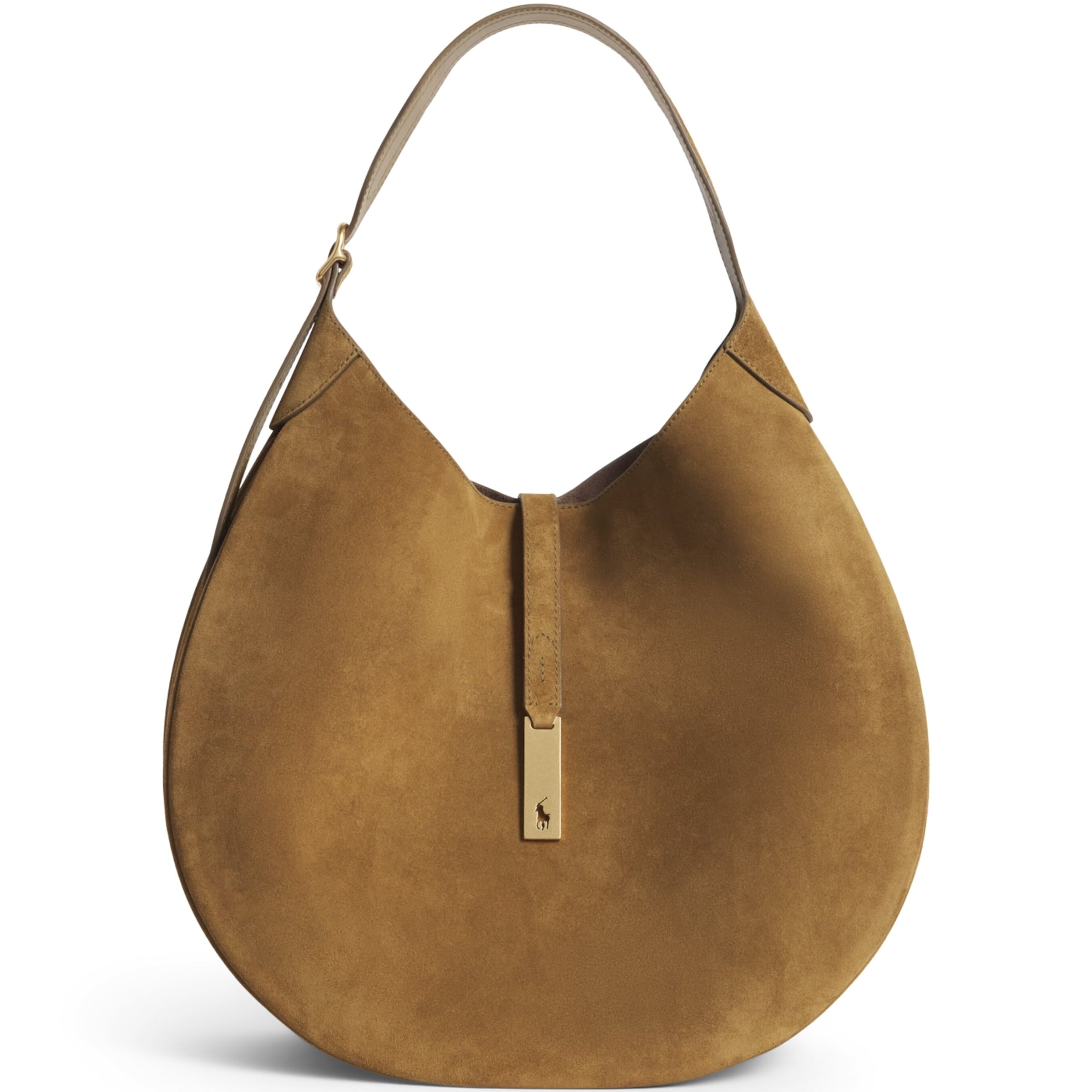 Medium Suede ID Shoulder Bag