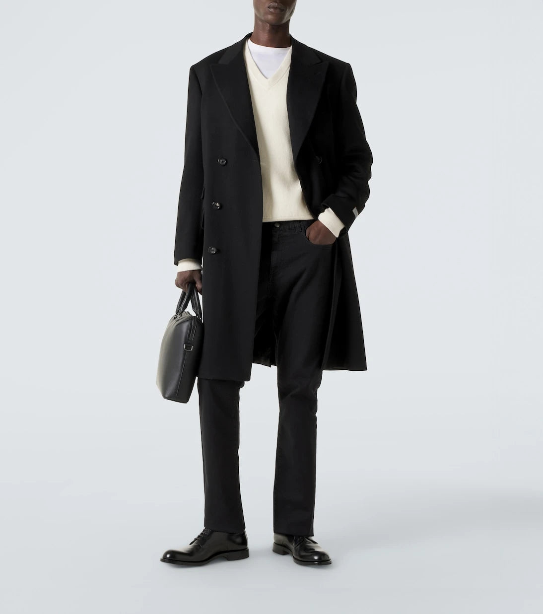 Canali - Double-breasted wool and cashmere coat