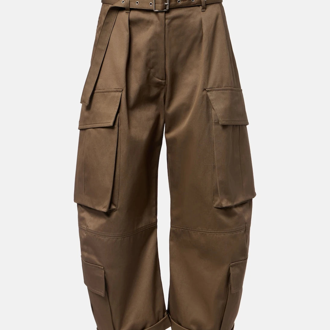 Acne Studios - Pama cropped cotton twill barrel-leg cargo pants