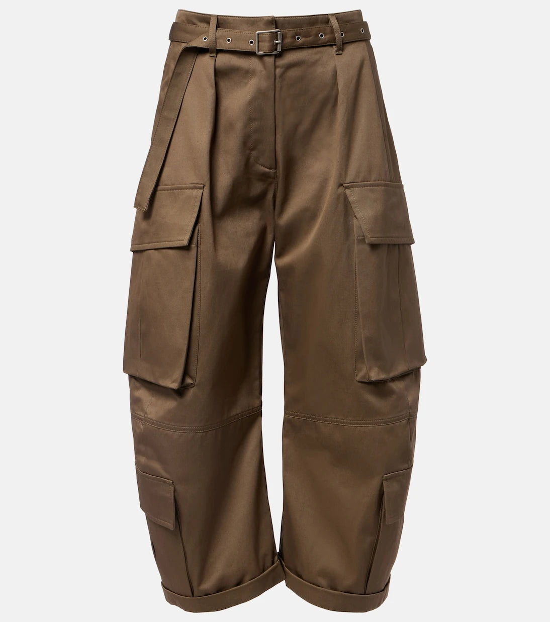 Acne Studios - Pama cropped cotton twill barrel-leg cargo pants
