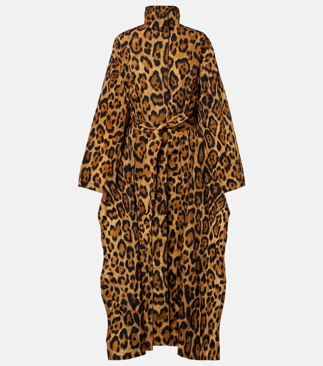 Alaïa - Animal-print taffeta trench coat