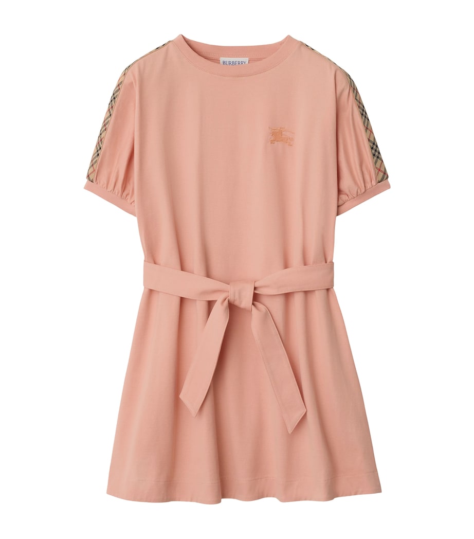 Burberry Kids Pink Check-Trim EKD Dress (3-12 Years)