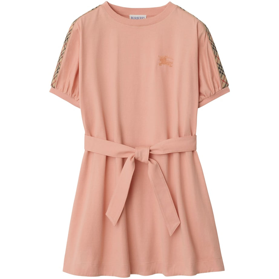 Burberry Kids Pink Check-Trim EKD Dress (3-12 Years)