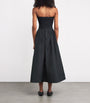 Maje Black Strapless Midi Dress