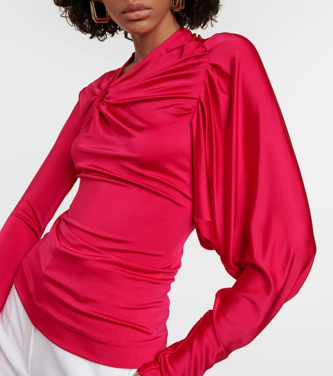 Victoria Beckham - Gathered jersey top