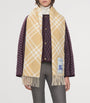 Burberry Beige Cashmere Check Scarf