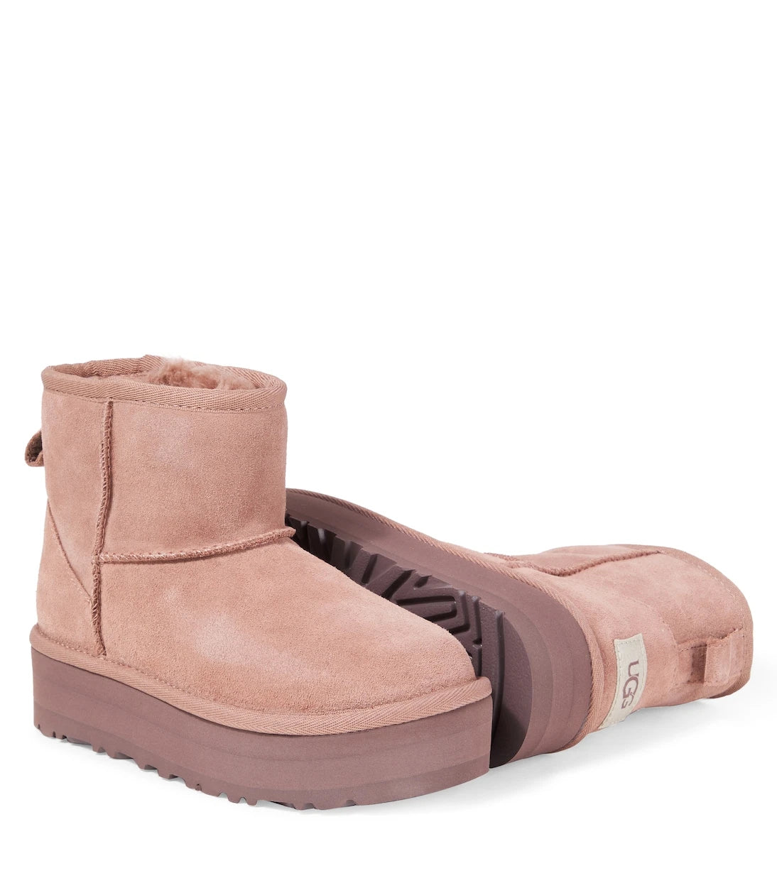 UGG Kids - Classic Mini suede platform boots