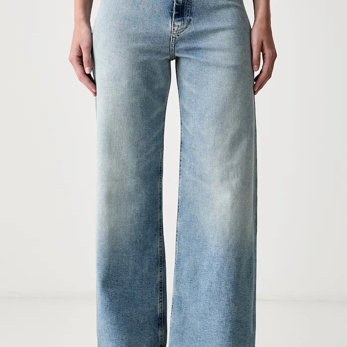 Tommy Hilfiger wide leg kadın jean pantolon