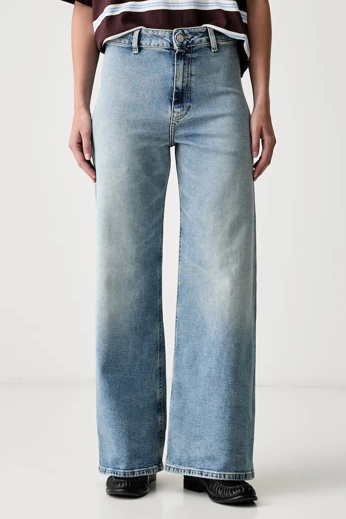 Tommy Hilfiger wide leg kadın jean pantolon