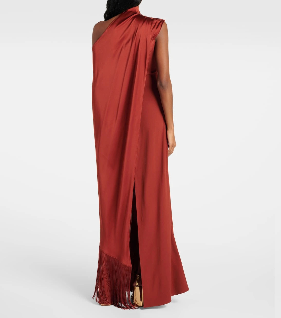 Taller Marmo - Berenson fringed one-shoulder gown