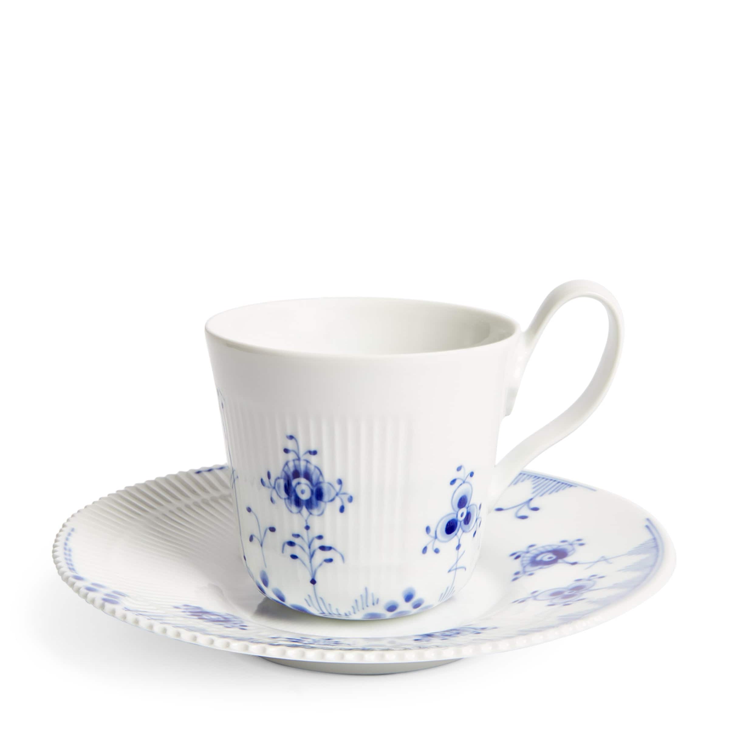 Blue Elements Teacup and Saucer