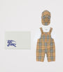 Burberry Kids Stretch-Cotton Bodysuit, Dungarees and Hat Set (1-18 Months)