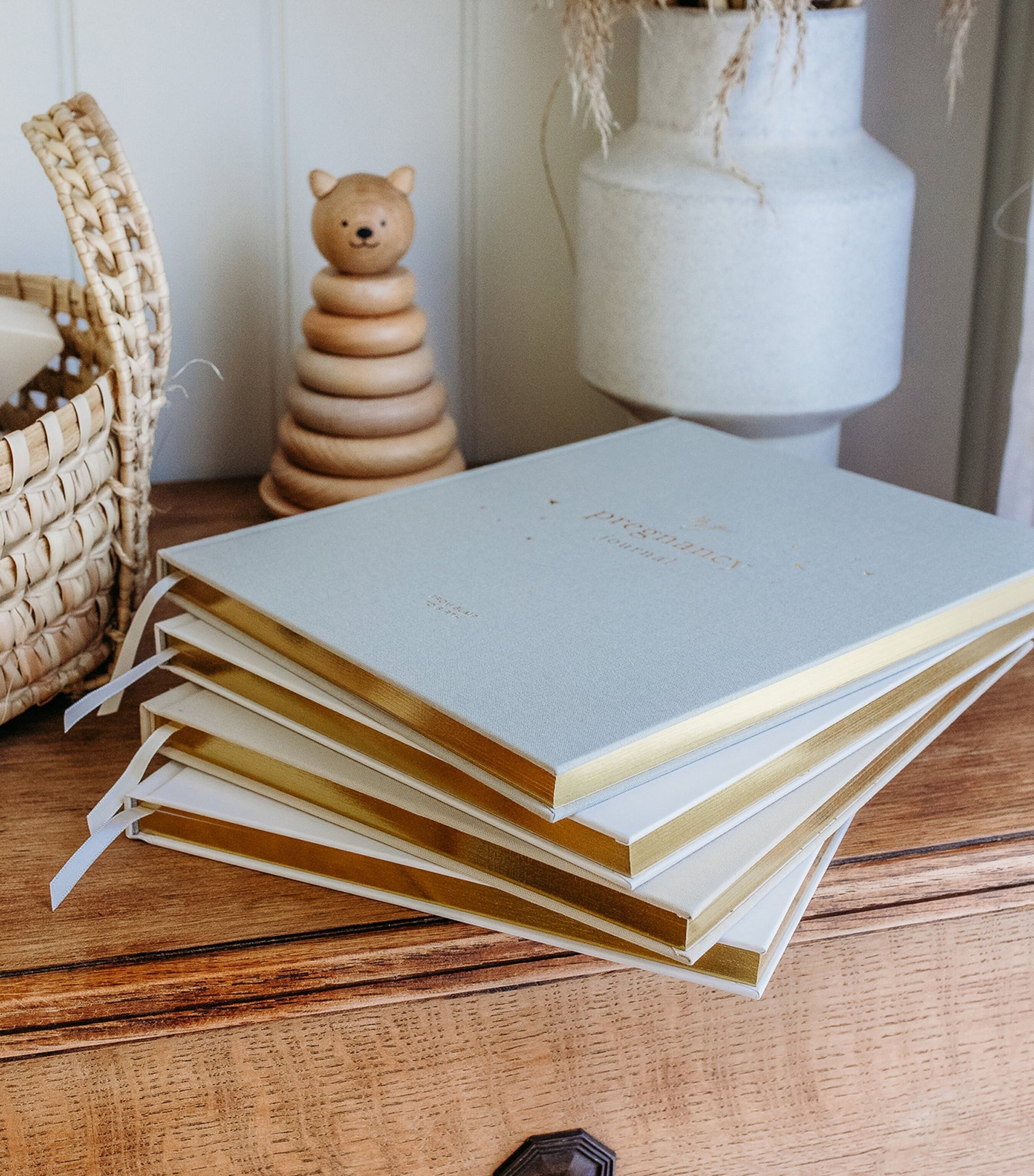 Blush and Gold My Pregnancy Journal