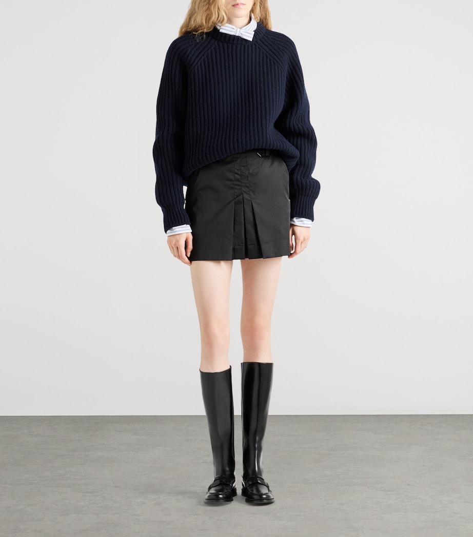 Prada Black Re-Nylon Mini Skirt