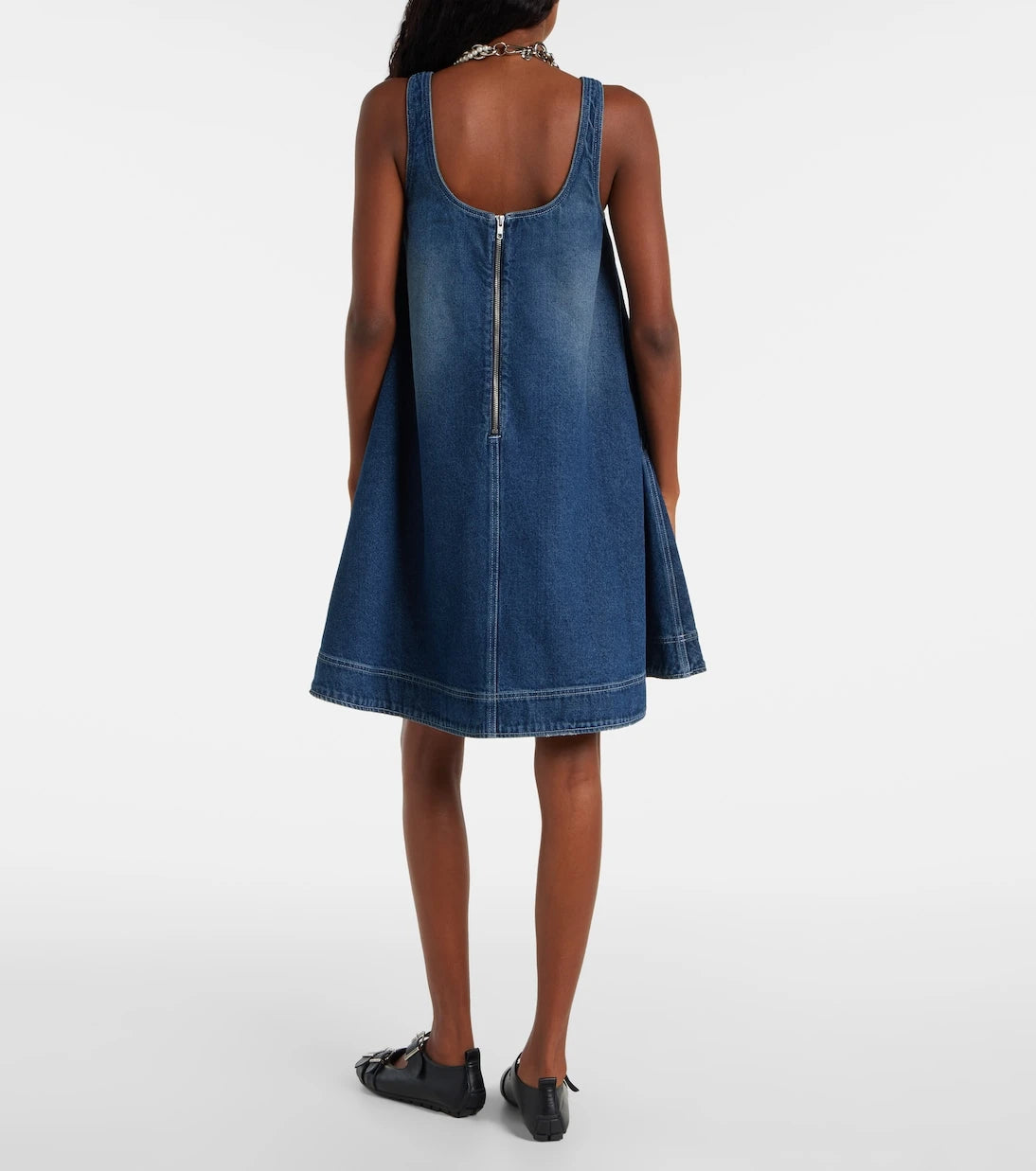 Simone Rocha - Distressed denim minidress