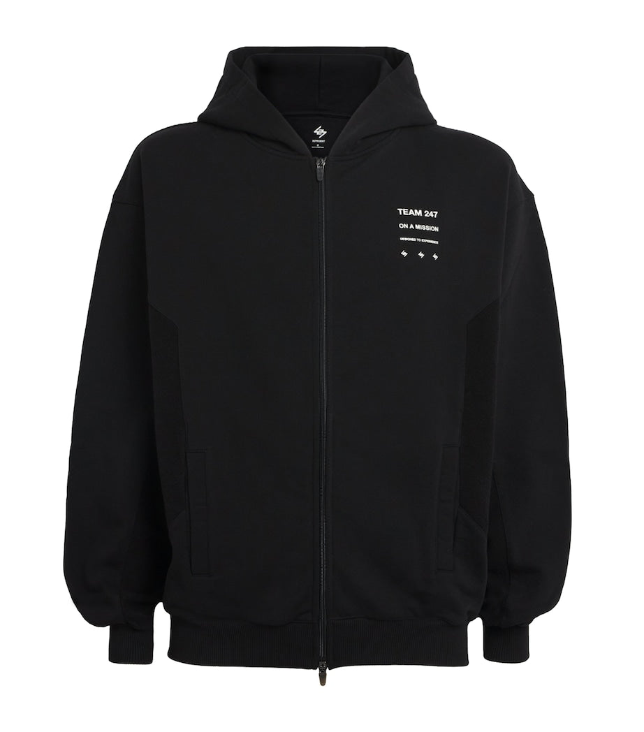 Represent 247 Black Uprising Zip-Up Hoodie
