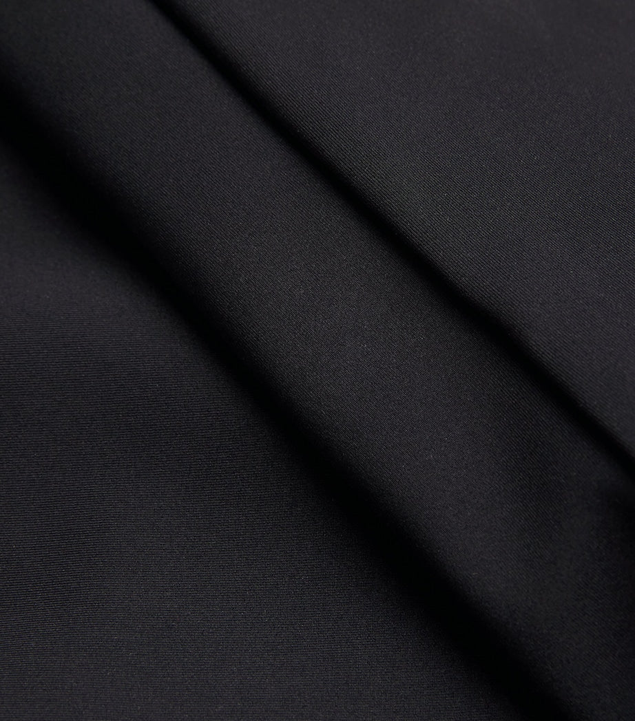 Good American Black Scuba Corset Strapless Bodysuit