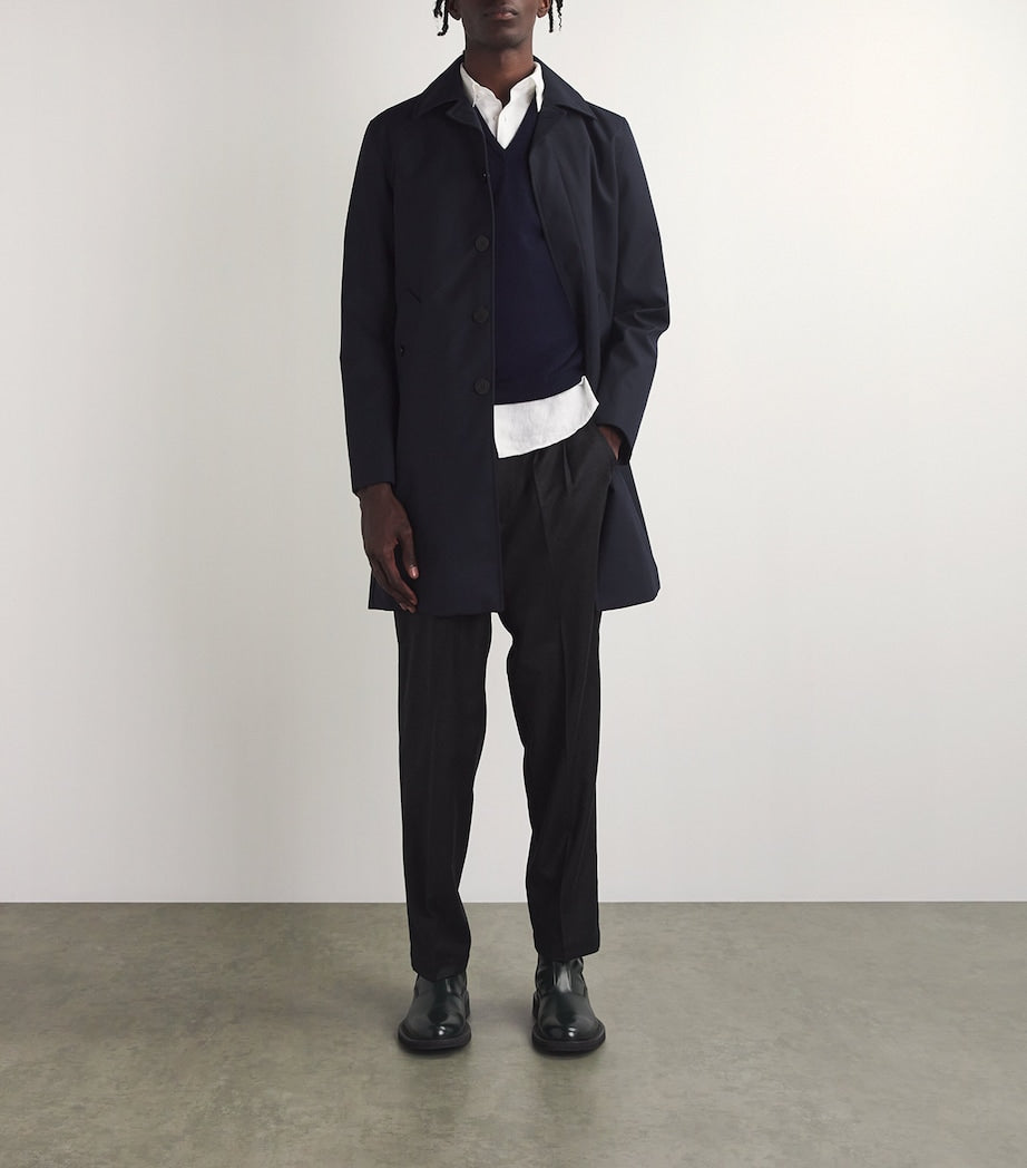 Sandro Paris Blue Twill Mac Jacket