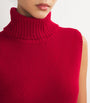 Veronica Beard Red Cashmere Mazzy Sweater Vest