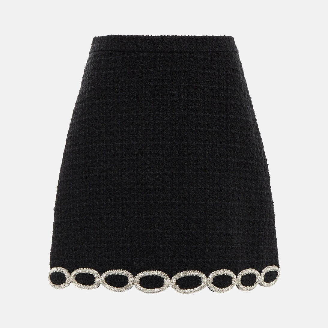 Valentino - Embellished tweed miniskirt