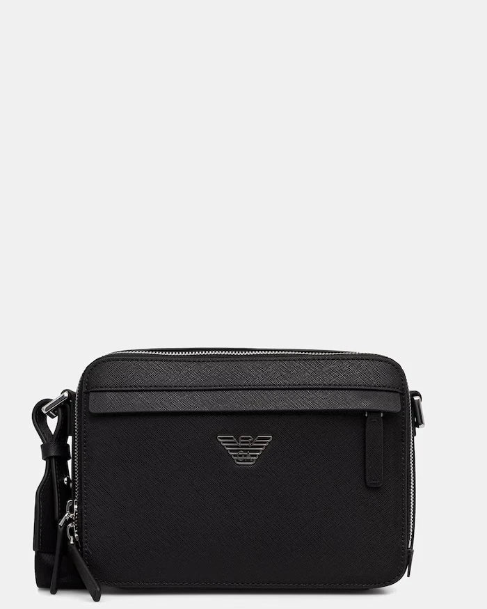 Emporio Armani erkek suni deri çapraz çanta