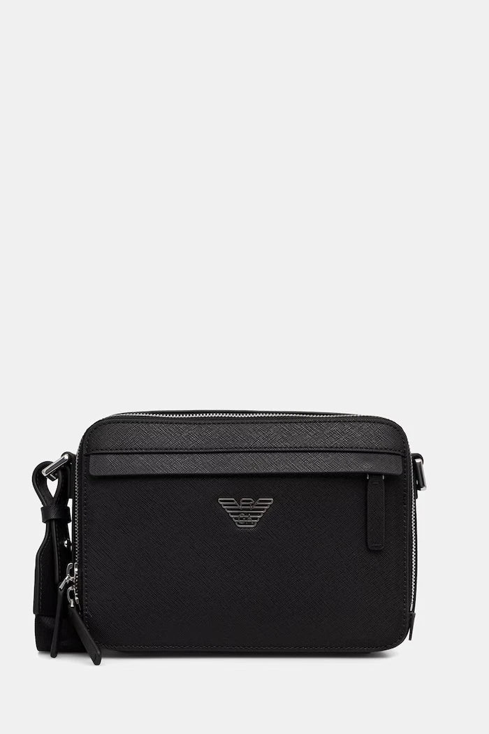 Emporio Armani erkek suni deri çapraz çanta