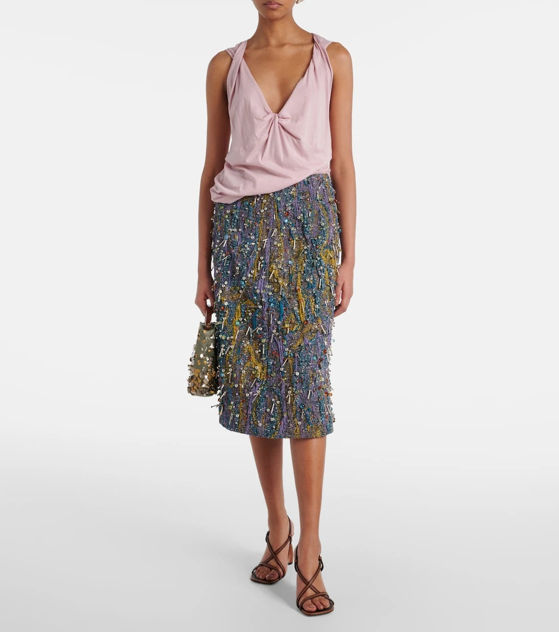 Dries Van Noten - Gathered cotton top