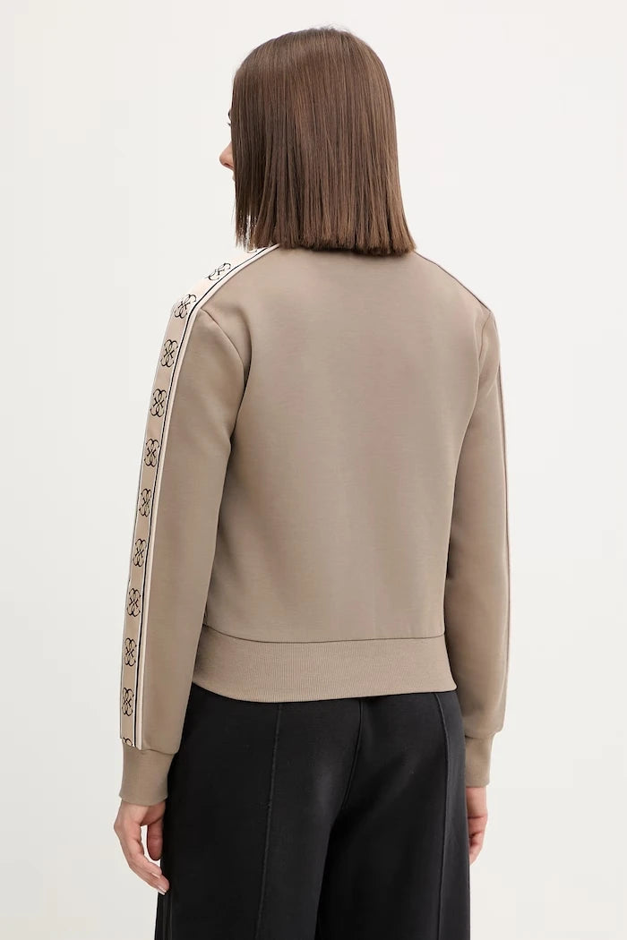 Guess fermuarlı kadın pamuklu sweatshirt BRITNEY