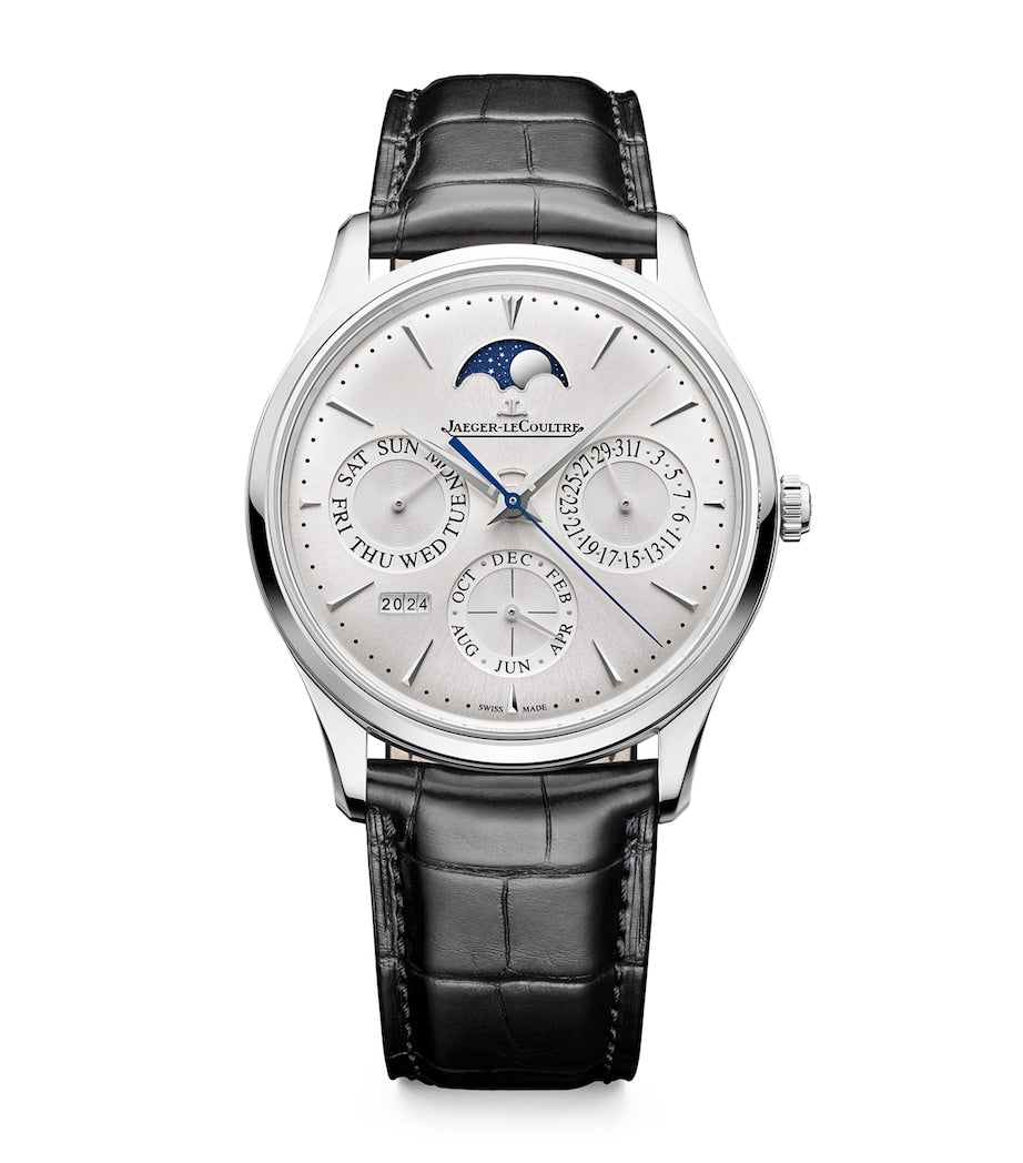 Stainless Steel Ultra Thin Perpetual Calendar Watch 39mm