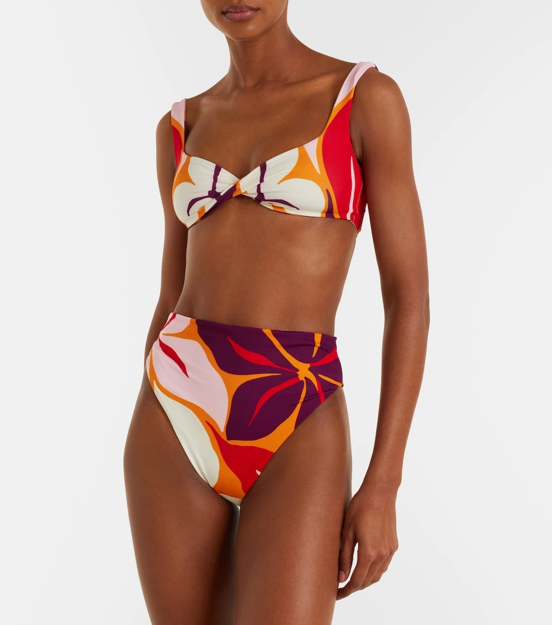 Cala de la Cruz - Leon floral bikini top