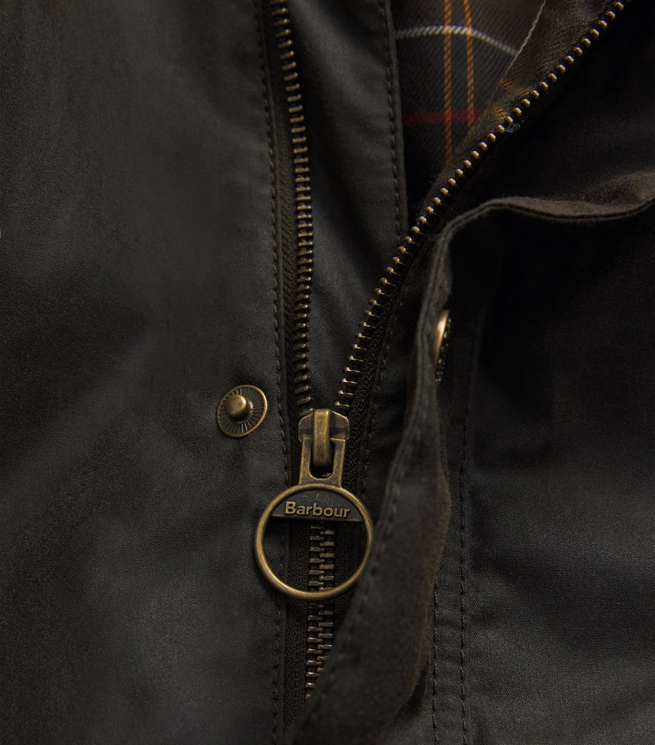 Barbour Green Wax Bedale Parka Coat