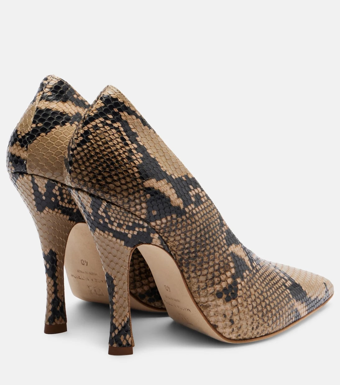 Magda Butrym - 115 snake-effect leather pumps