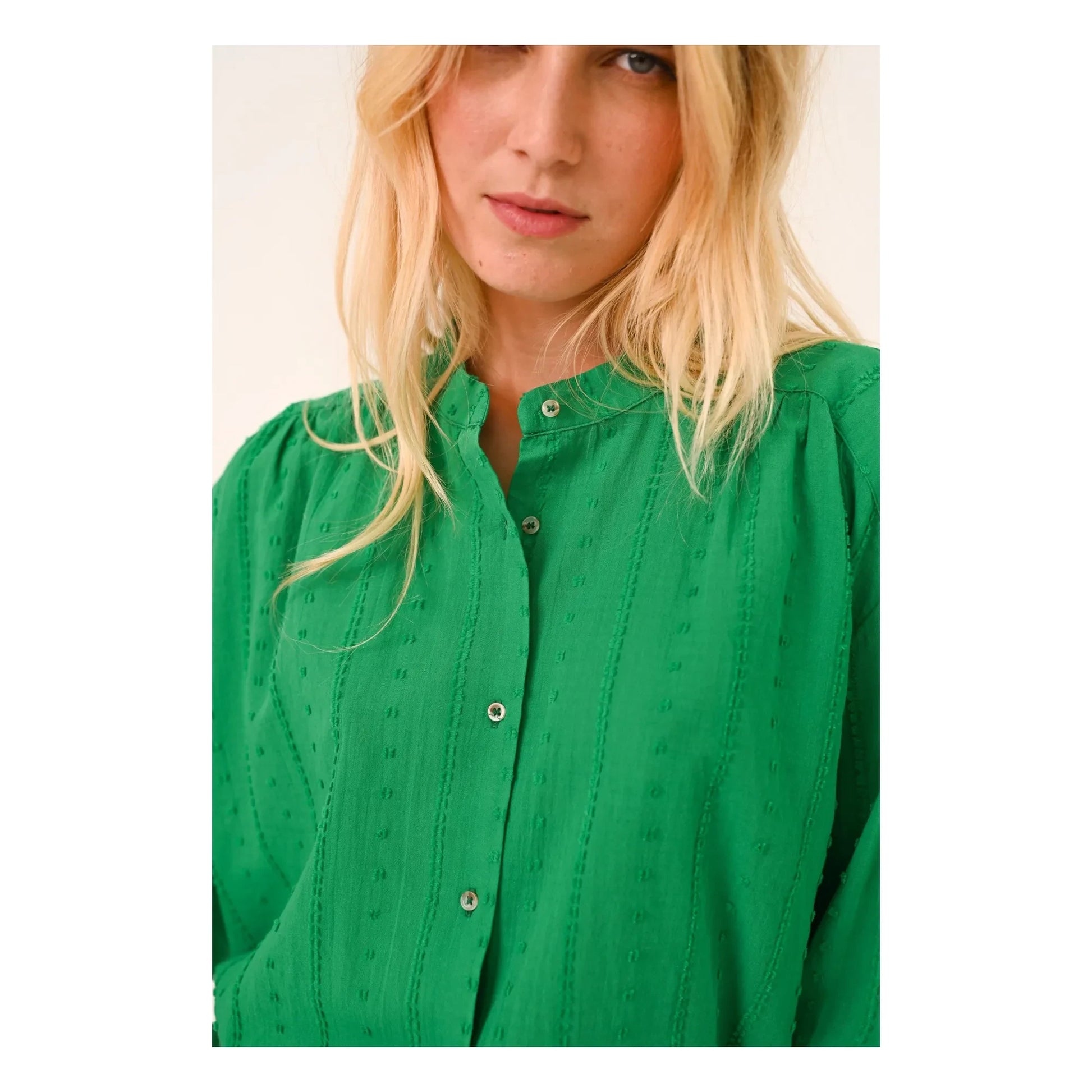 Sacrécoeur - Ella Green blouse | Green