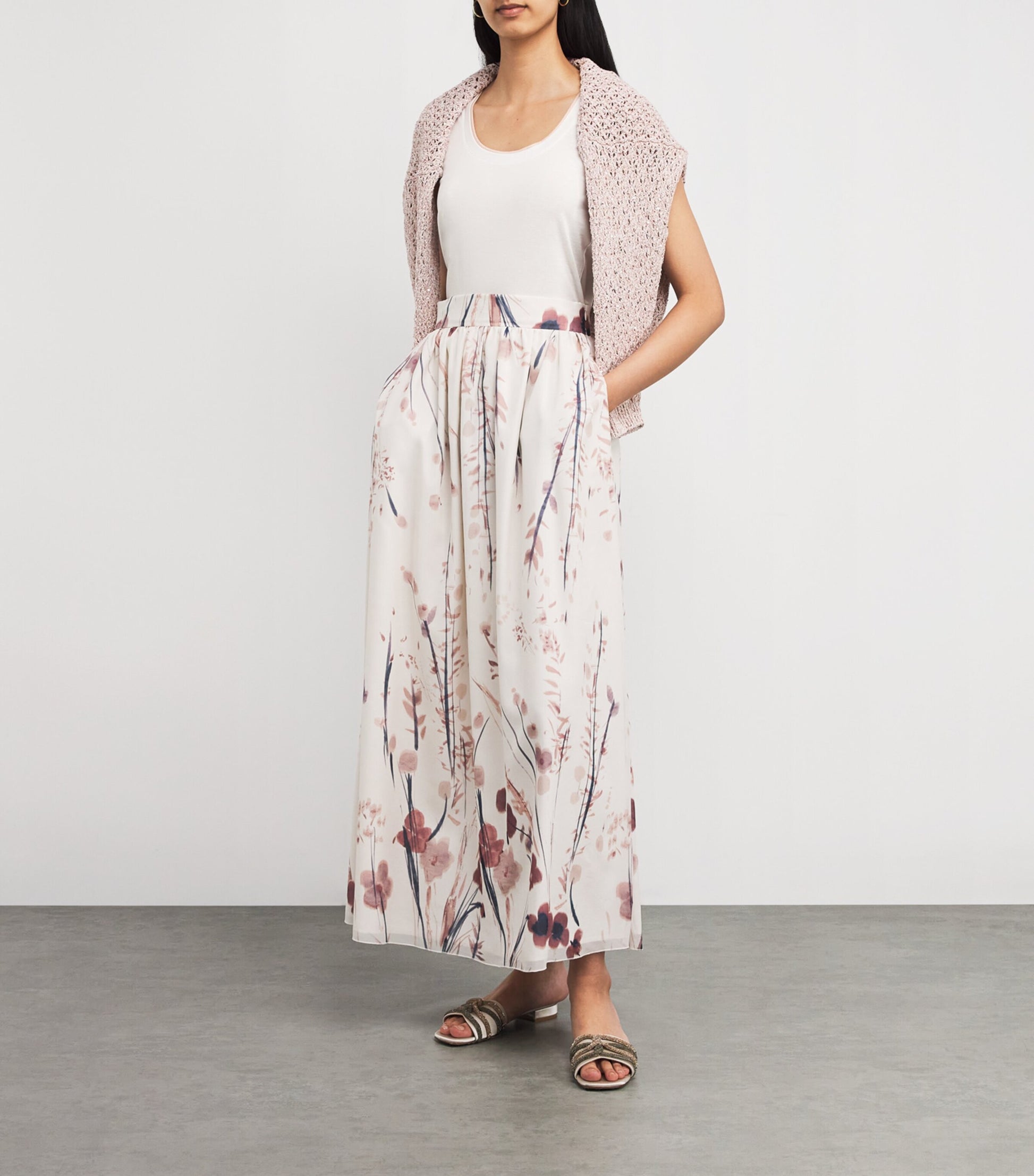 Cotton Tank Top BIANCO, ROSA