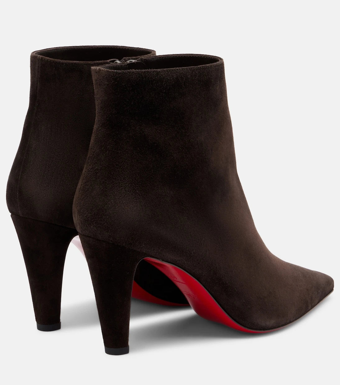 Christian Louboutin - حذاء الكاحل Vibella 85 من الشمواه