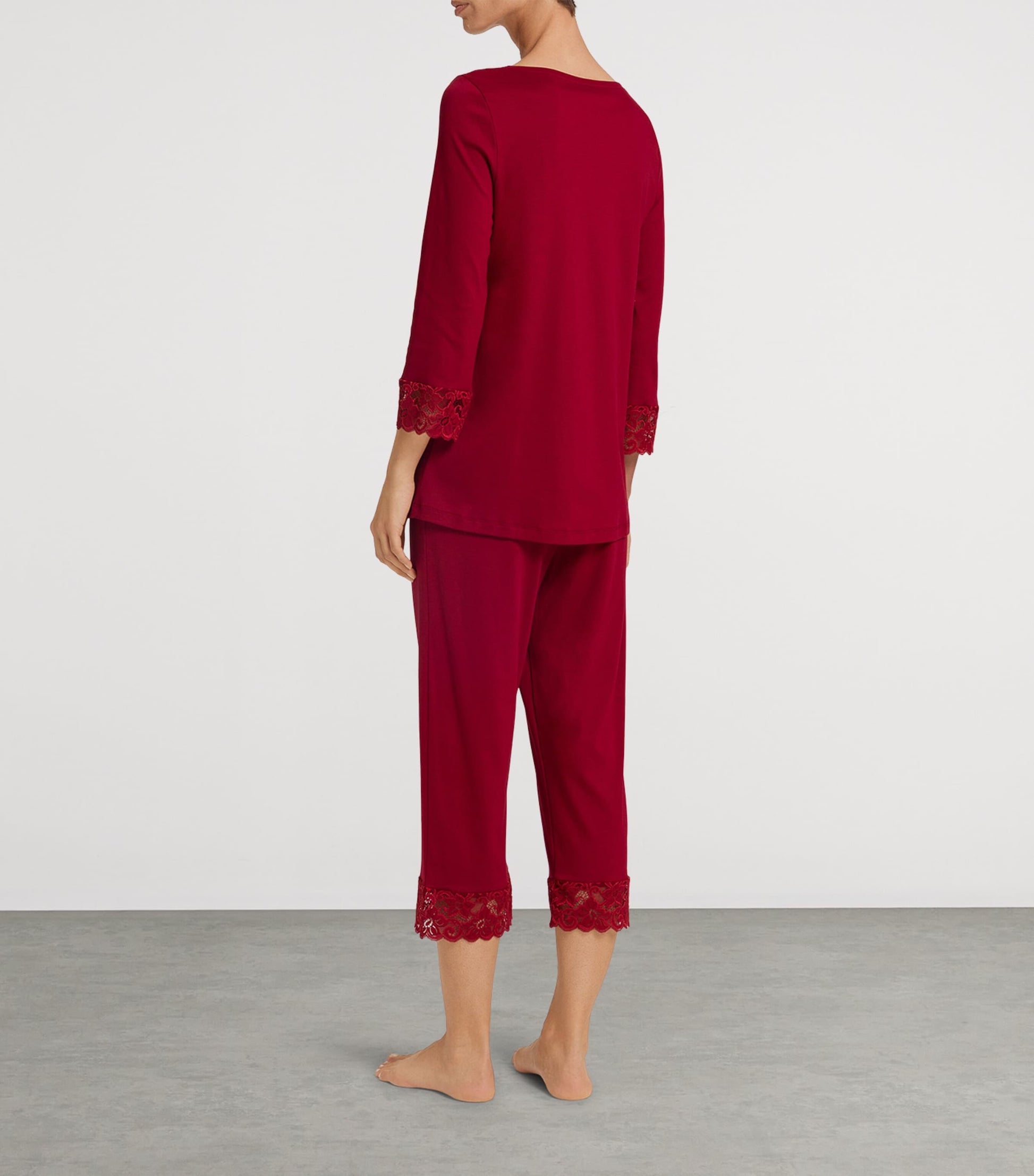 Hanro Red Cotton Moments Pyjama Set