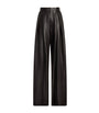 Ralph Lauren Collection Brown Lambskin Kelsie Trousers