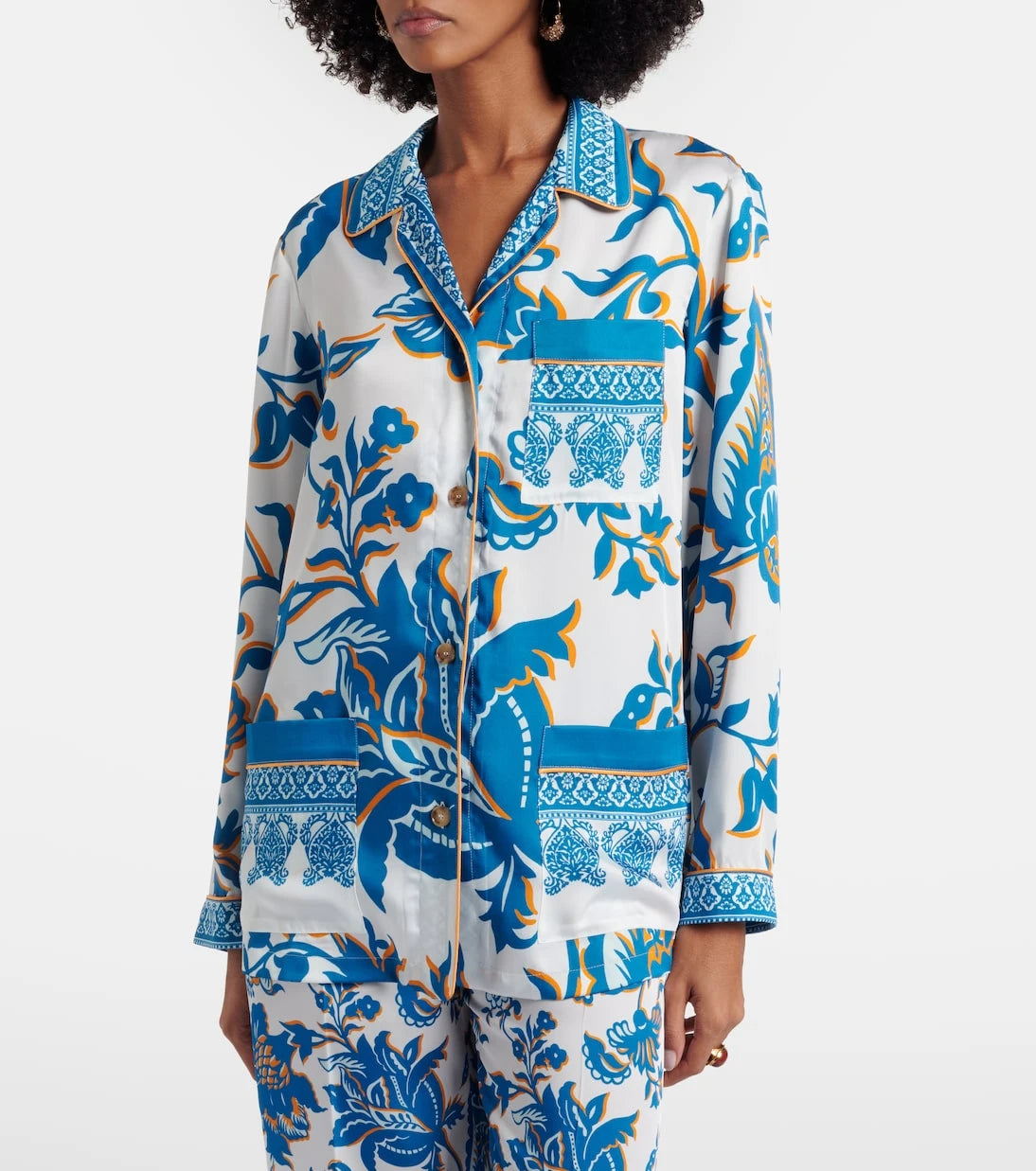 Etro - Printed crêpe-de-chine blouse