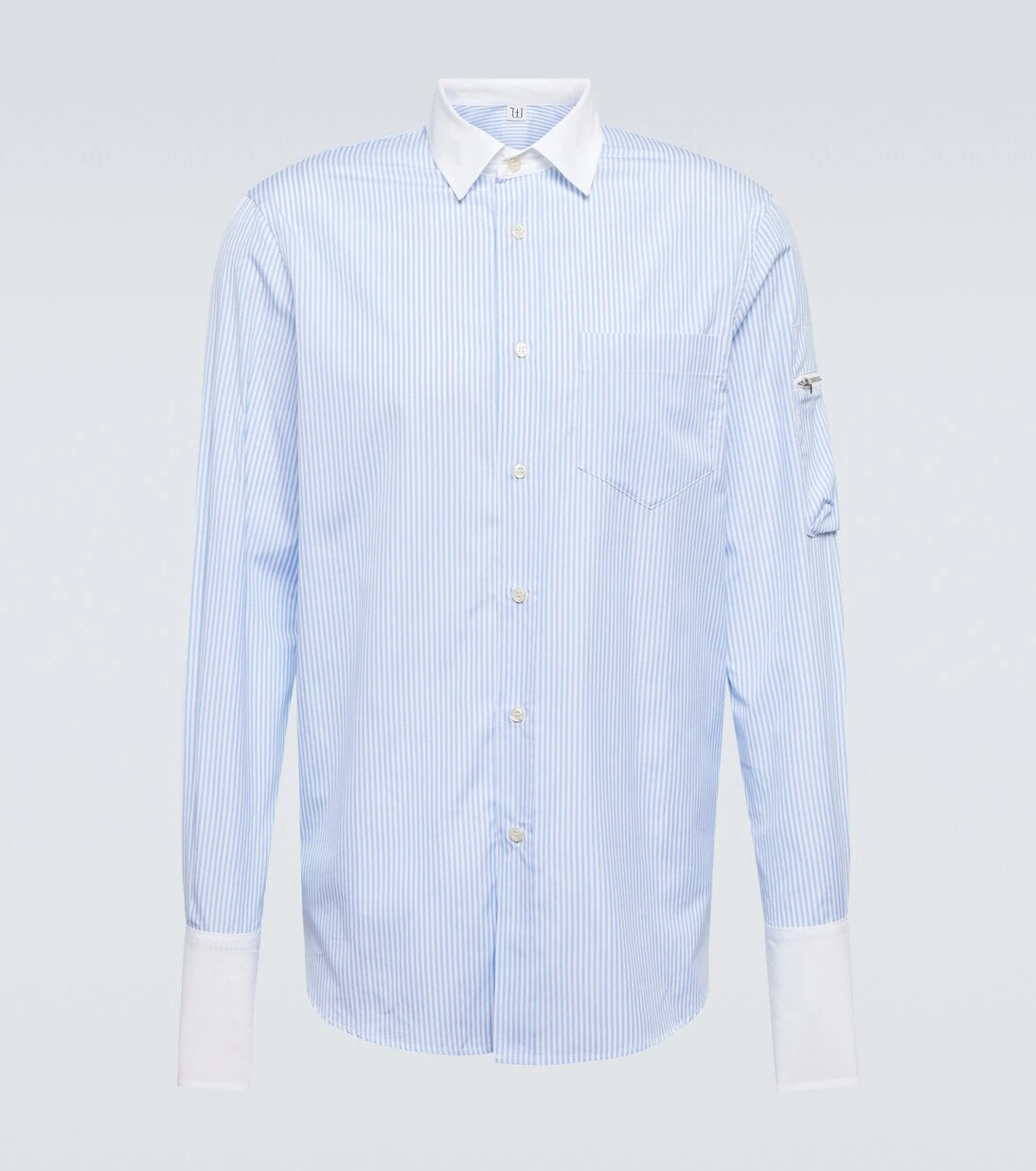 Winnie New York - Striped cotton poplin shirt