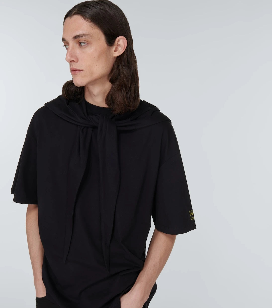 Raf Simons - Cotton jersey hooded T-shirt